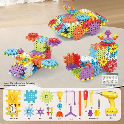 BuildiGear Electric Gear Building Toy Set