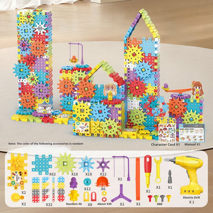 BuildiGear Electric Gear Building Toy Set