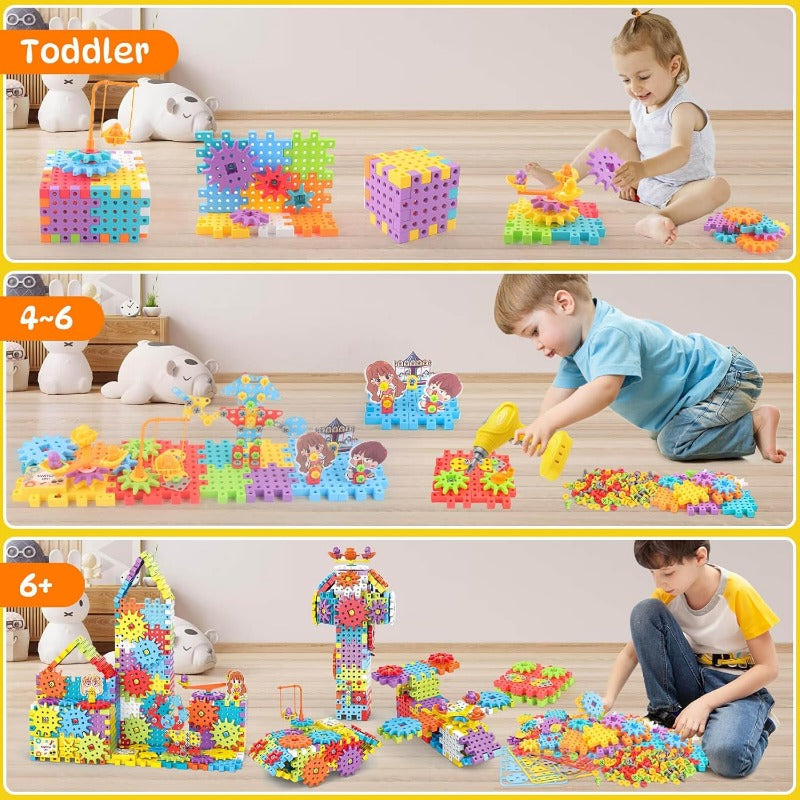 BuildiGear Electric Gear Building Toy Set