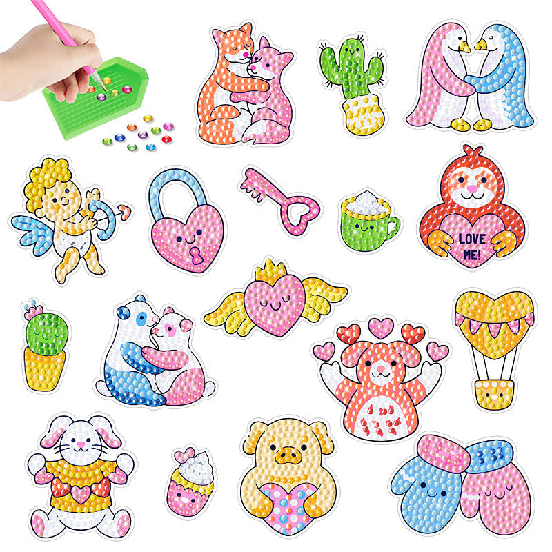 DIY children's free stick cartoon diamond painting